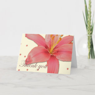 Cartão De Agradecimento Hybrid Lily Thank You Card