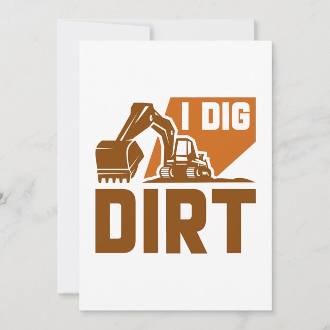 Cartão De Agradecimento I Dig Dirt (Frente)