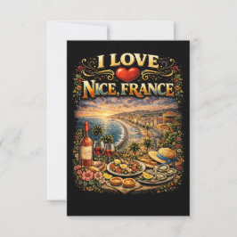 Cartão De Agradecimento I Love Nice