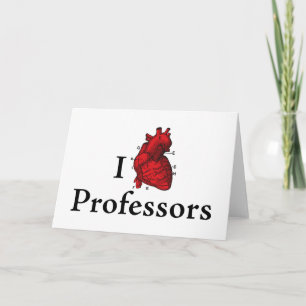 Cartão De Agradecimento I love professors