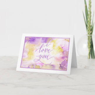 Cartão De Agradecimento “I love you” anytime card