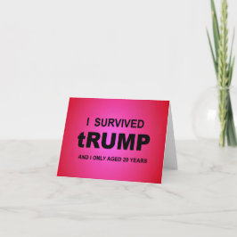 Cartão De Agradecimento I Survived tRUMP