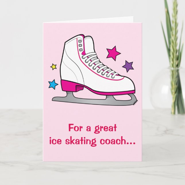 Cartão De Agradecimento Ice Skating Teacher Appreciation: Thank You (Frente)