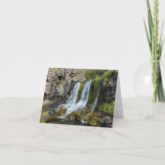 Cartão De Agradecimento Iceland Waterfall Notecards