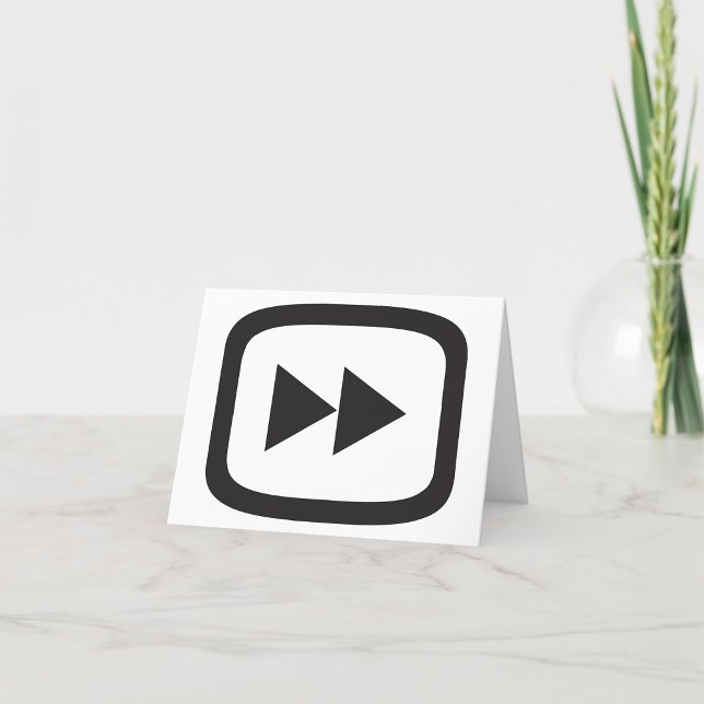 Cartão De Agradecimento Ícone Avançar (Criador carregado)