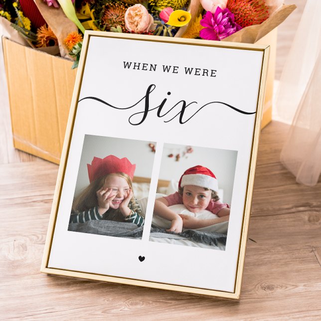 Cartão De Agradecimento Idade e fotografia. Número da mesa de casamento br (Criador carregado)