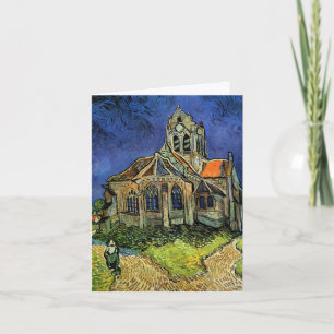 Cartão De Agradecimento Igreja em Auvers de Vincent van Gogh Casamento