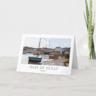 Cartão De Agradecimento Ilhas Scilly Rail Poster