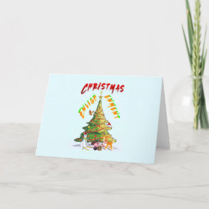 Cartão De Agradecimento Iluminação de Natal