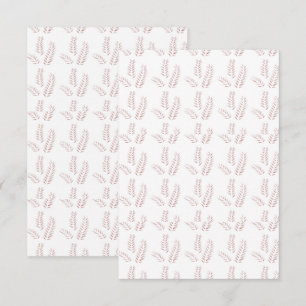 Cartão De Agradecimento Ilustração Botânica Vintage – Arte Floral Elegante