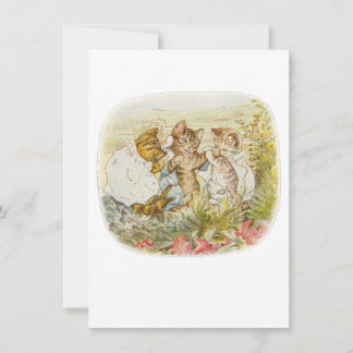 Cartão De Agradecimento Ilustração da Vintage de Tom Kitten