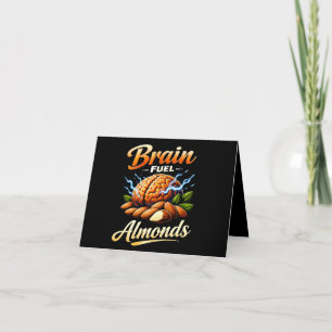 Cartão De Agradecimento Ilustração de Amêndoas Combustível Cerebral - Comi