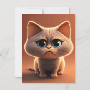 Cartão De Agradecimento ilustração de personagem de desenho animado de um