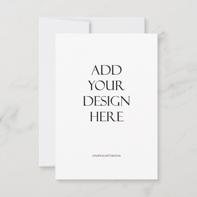 Cartão De Agradecimento Impressão de placa vertical de 3,5"x5" Carregue se (Frente)