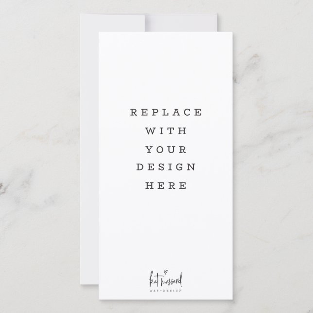 Cartão De Agradecimento IMPRESSÃO ORDER 4 x 8 polegadas retrato vertical a (Frente)