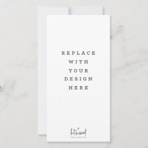 Cartão De Agradecimento IMPRESSÃO ORDER 4 x 8 polegadas retrato vertical a