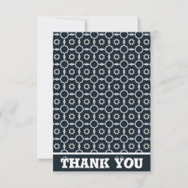 Cartão De Agradecimento Impresso geométrico