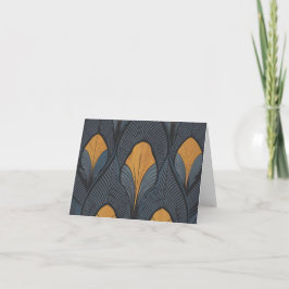 Cartão De Agradecimento Indigo Feather