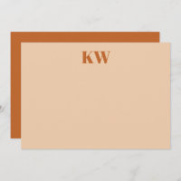 Iniciais de Monograma do Terracotta Moderno Person