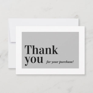 Cartão De Agradecimento INSERIR PEDIDO ELEGANTE obrigado comercial que voc