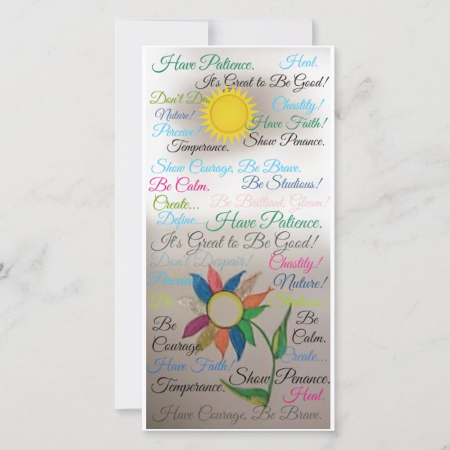 Cartão De Agradecimento Inspirado (Frente)