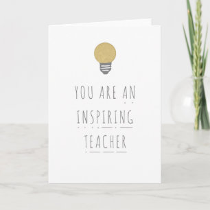 Cartão De Agradecimento Inspiring Teacher Phonics Greeting Card