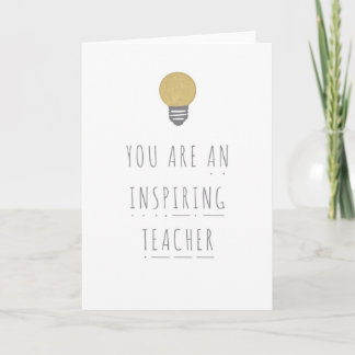 Cartão De Agradecimento Inspiring Teacher Phonics Greeting Card