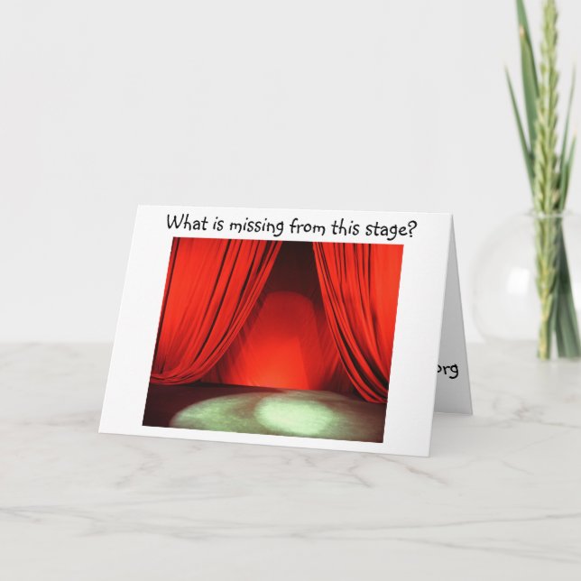 Cartão De Agradecimento Invitation to experience Kids Backporch Production (Frente)