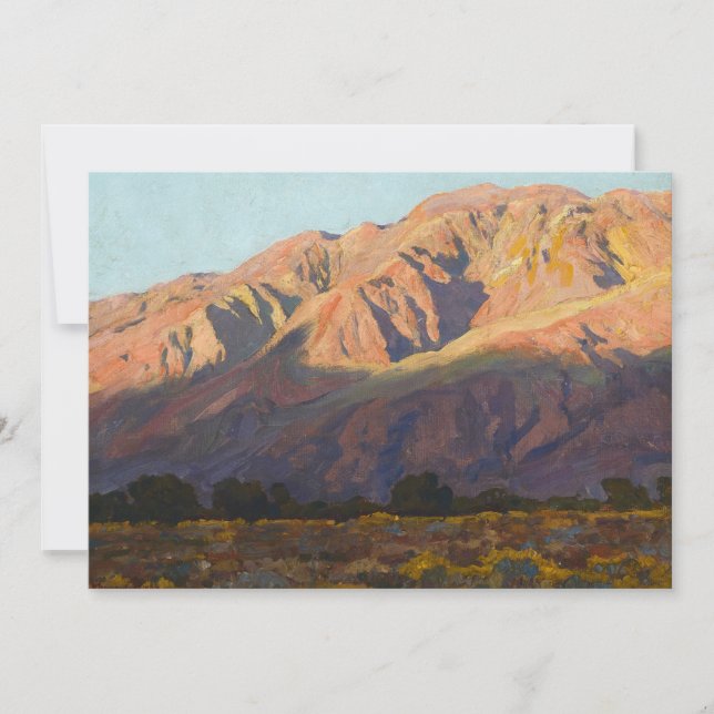 Cartão De Agradecimento Inyo Range at Sunset, Lone Pine de Maynard Dixon (Frente)