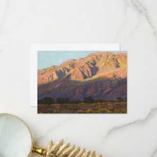 Cartão De Agradecimento Inyo Range at Sunset, Lone Pine de Maynard Dixon