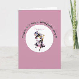 Cartão De Agradecimento Íris - Abastecimento da Flor Whimsical Fleur-de-Li