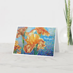 Cartão De Agradecimento Iris Obrigado Notecard