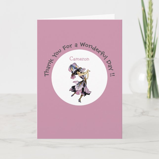 Cartão De Agradecimento Íris - Suprimentos para Festa Florais Caprichosos  (Frente)