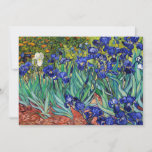 Cartão De Agradecimento Írises de Vincent van Gogh<br><div class="desc">Irrises de Vincent van Gogh,  1889.</div>