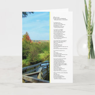 Cartão De Agradecimento It isn't easy to thank you...