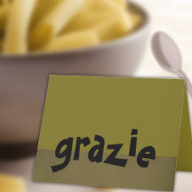 Italian Thank You Note Grazie