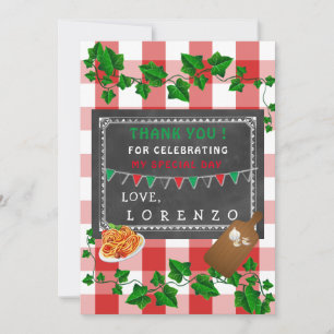 Cartão De Agradecimento Italiano Obrigado