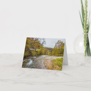 Cartão De Agradecimento Jacks Fork Autumn Thank You Card