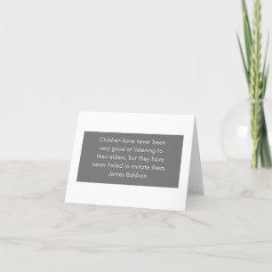 Cartão De Agradecimento James Baldwin Motivational Note Card