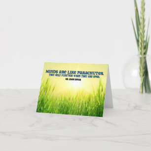 Cartão De Agradecimento James Dewar Inspirational Cote "Mentes"