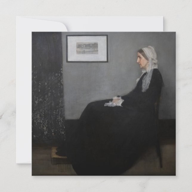 Cartão De Agradecimento James Whistler - Retrato da Mãe da Artista (Frente)