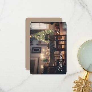 Cartão De Agradecimento jantar de natal