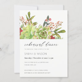 Cartão De Agradecimento Janto de Ensaio de Flora Vermelha Succulta Cactos