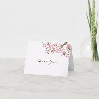 Cartão De Agradecimento Japanese Blossom Folded Thank You Card