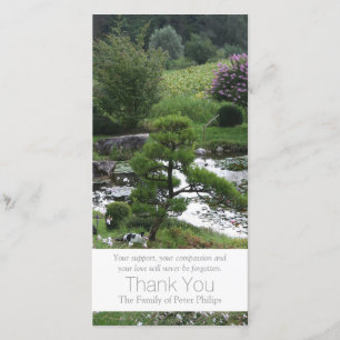 Cartão De Agradecimento Jardim 3 com o obrigado da simpatia dos gatos você