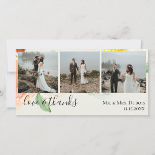 Cartão De Agradecimento Jardin De Fleurs Casamento Foto Obrigado