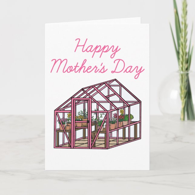 Cartão De Agradecimento Jardineiro do Dia de as mães de jardinagem (Frente)