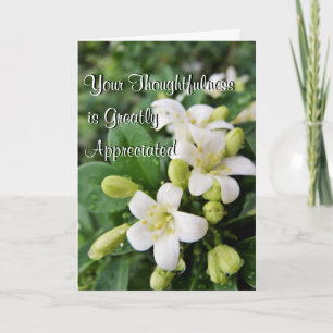 Cartão De Agradecimento Jasmine in the Rain-customize-any occasion