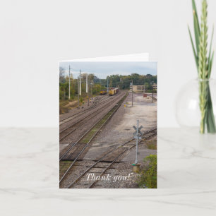 Cartão De Agradecimento Jeff City Railroad Traps Obrigado