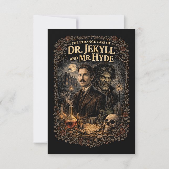Cartão De Agradecimento Jekyll e Hyde (Frente)